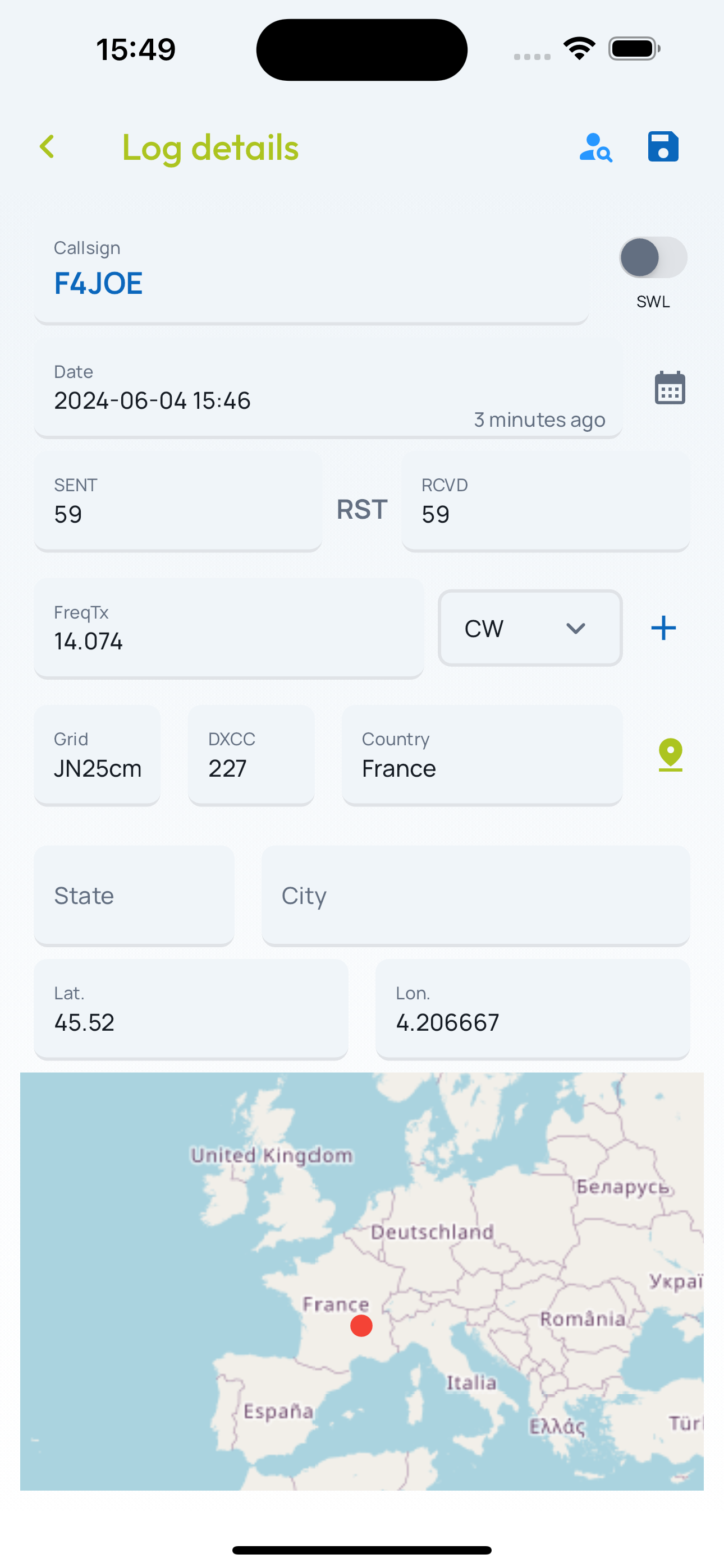 airlogs.app détails du log